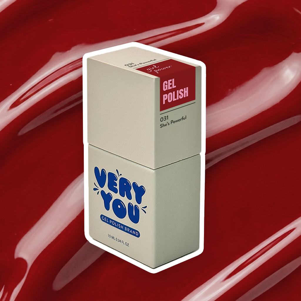 Gel Polish She’s Powerful 031 | Dark Red