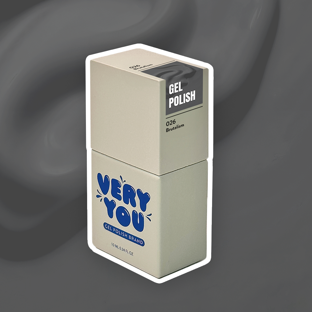 Lakier-Hybrydowy-Gel-Polish-026-Brutalism-Gray-Szary-VeryYou